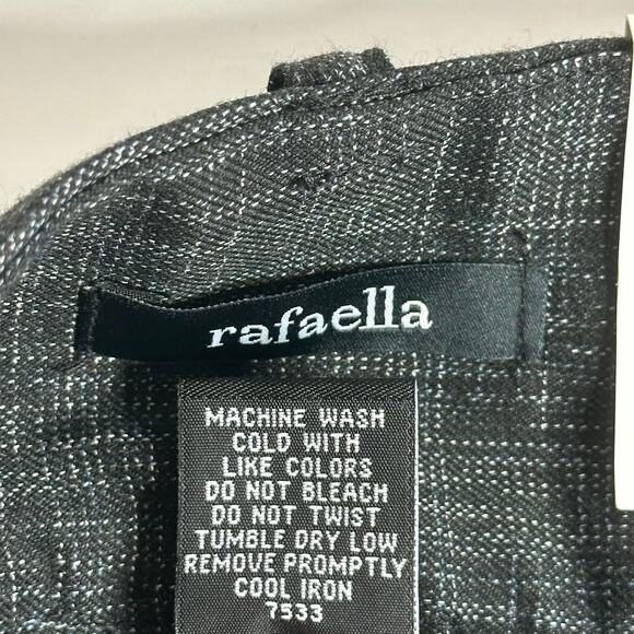 NWT Rafaella Mottled Charcoal Gray Classic Fit Dress Pants Womens Size 8 Career - Picture 10 of 16